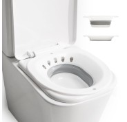 Innovagoods Fopobi Bide Plegable para Inodoro - Soporta hasta 140kg - Orificio para Colgar - Plegable - Facil Limpieza - 36x38.5x13.5cm - Color Blanco