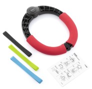 Innovagoods Forcearc Ejercitador de Brazos Regulable - Resistencia Ajustable - Guia de Ejercicios - Material Antideslizante - 3 Bandas de Resistencia - 31.5x26x3.3cm - Colores segun nivel