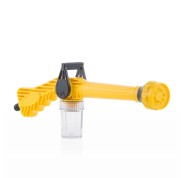 Innovagoods Forzater Pistola de Agua a Presion - 8 Tipos de Chorro - Deposito de 100ml - Multifuncion - 41x15x5.5cm - Color Amarillo