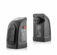 Innovagoods Heatpod Mini Calefactor Portatil - Potencia 400W - 2 Velocidades - Pantalla LED - Temperatura Regulable - Temporizador - Bajo Consumo - 8.5x16x12.5cm - Color Negro