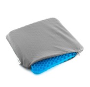Innovagoods Hexafresh Cojin de Gel de Panal de Abeja - Antideslizante - Refrigerante - Funda Extraible para Limpieza - 39x37x3cm - Color Azul