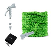 Innovagoods Hoxtend Manguera de Jardin Extensible 30m - Presion hasta 8bar - Incluye Accesorios - Color Verde y Gris