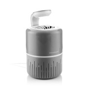 Innovagoods KL Drain Lampara USB Antimosquitos por Succion - ABS - Ecofriendly - Alcance hasta 40m2 - Deposito Extraible - Bajo Consumo - Color Gris y Blanco