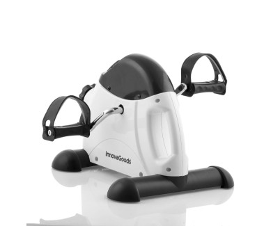 Innovagoods Pedaleador Estatico para Piernas y Brazos - Resistencia Regulable - Contador Digital LCD - Uso en Interior - 35x31x39cm - Color Negro