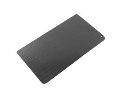 Innovagoods Placa de Descongelacion Rapida de Alimentos - Antiadherente - Estable - Ahorro Energetico - Aleacion Metalica - Uso Universal - Facil Limpieza - 35x20.5x1cm - Color Negro