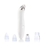 Innovagoods Pore·Off Limpiador Facial Electrico de Puntos Negros - Inalambrico - Cabezales Incluidos - 4.5x20x3.5cm - Color Blanco