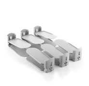 Innovagoods Sholzzer Pack de 6 Organizadores de Zapatos - Apertura Ajustable - Antideslizante - Desmontable - 10x10-17x26cm - Color Gris