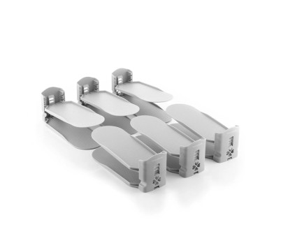 Innovagoods Sholzzer Pack de 6 Organizadores de Zapatos - Apertura Ajustable - Antideslizante - Desmontable - 10x10-17x26cm - Color Gris