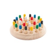 Innovagoods Taeda Ajedrez de Memoria - Madera - 26 Piezas - 17x6cm - Multicolor