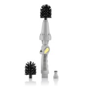 Innovagoods Twise Cepillo Rotatorio para Manguera - Regulador de Presion - Multifuncion - 39x7x7cm - Color Gris y Amarillo