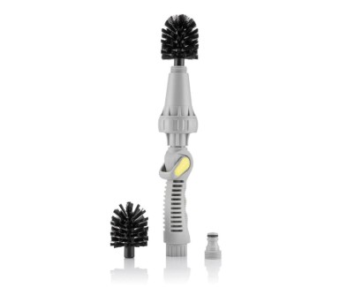 Innovagoods Twise Cepillo Rotatorio para Manguera - Regulador de Presion - Multifuncion - 39x7x7cm - Color Gris y Amarillo