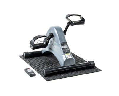 Innovagoods Velora 3000 Pedaleador Electrico Asistido - Pedaleo Bidireccional - LCD Multifuncion - Mando a Distancia - Esterilla Antideslizante - Soporta 100kg - Color Gris y Negro