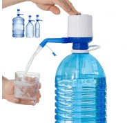 Innovagoods Watler Dispensador de Agua XL para Garrafas hasta 12L - Polipropileno - Libre de BPA - Sistema Antigoteo - Incluye 3 Tubos y Adaptador - 8x16.5x18cm - Color Blanco y Azul