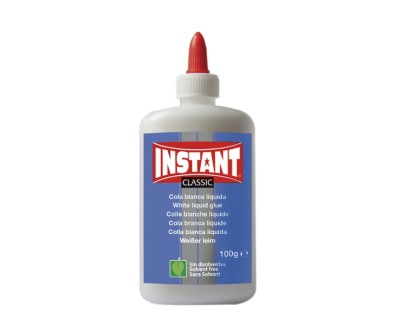 Instant Classic Cola Blanca 100gr - Apto para Uso Infantil y/o Domestico - Sin Disolventes - Color Blanco