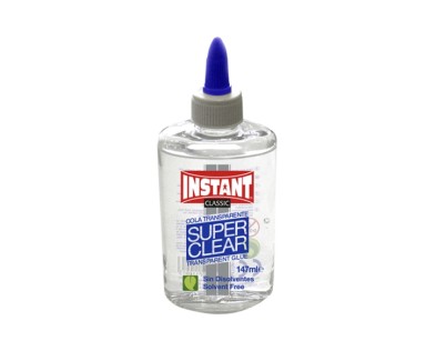 Instant Classic Super Clear Cola Transparente 147ml - Apto para Uso Infantil y/o Domestico - Sin Disolventes - Transparente