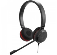 Jabra Evolve 30 II MS Auriculares con Microfono - Conectividad USB/3.5mm - Cancelacion Pasiva de Ruido - Certificados por Microsoft - Diadema Ajustable - Controles en Cable - Color Negro