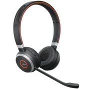 Jabra Evolve 65 SE UC Stereo Auriculares con Microfono Bluetooth - Cancelacion de Ruido - Autonomia hasta 12h - Diadema Ajustable - Controles en Auricular - Color Negro
