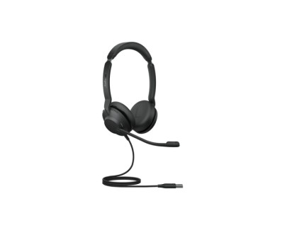Jabra Evolve2 30 MS  Auriculares con Microfono USB - Cancelacion de Ruido - Diadema Ajustable - Controles en Auricular - Cable de 1.5m - Color Negro