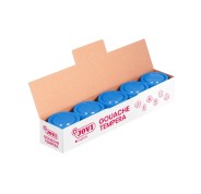 Jovi Bote de Tempera Escolar 35ml - Aplicacion en Multiples Superficies - Uso con Pincel, Rodillo o Espatula - Colores Mezclables - Color Azul Cyan