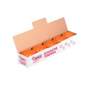 Jovi Bote de Tempera Escolar 35ml - Aplicacion en Multiples Superficies - Uso con Pincel, Rodillo o Espatula - Colores Mezclables - Color Naranja