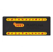 Jovi Caja de 15 Pastillas de Plastilina 150gr - Pasta de Modelar Vegetal - No Se Seca - sin Gluten - Inocua y No Toxica - Facil de Moldear - Ideal para Figuras Voluminosas - Color Negro