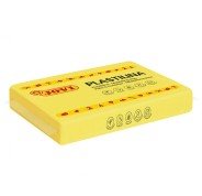 Jovi Caja de 15 Pastillas de Plastilina 350gr - Pasta Vegetal - No Se Seca - sin Gluten - Inocua - Facil de Moldear - Ideal para Figuras Voluminosas - Color Amarillo