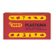 Jovi Caja de 30 Pastillas de Plastilina 50gr - Pasta de Modelar Vegetal - Mezclables - No Endurece - sin Gluten - Inocua y No Toxica - Color Rojo