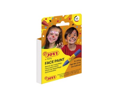 Jovi Estuche de 5 Barras Maquillaje 5,6gr - Seguro E Inocuo - Facil de Limpiar - Diseñado en Barcelona - Color Surtido