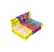 Jovi Expositor de 30 Pastillas de Plastilina 50gr - Colores Basicos - Muy Moldeable - No Se Seca - Color Surtido