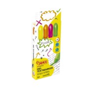 Jovi Gel Textmarker Pack con 4 Marcadores de Texto Fluorescentes - Gel en Seco - No Traspasan - Secado Rapido - Aptos para Luz Negra - Colores Surtidos