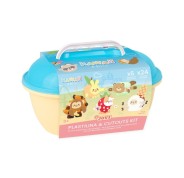 Jovi Kawaii Cofre con 24 Barras de Plastilina 15gr + Modeladores + Recortables - Sin Gluten - Base Vegetal - No se Seca - Colores Surtidos