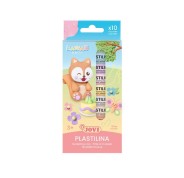 Jovi Kawaii Pack con 10 Barras de Plastilina 15gr - Muy Moldeable - No se Seca - Colores Surtidos