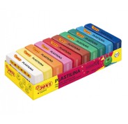 Jovi Pack de 10 Pastillas de Plastilina 50gr - 100% Vegetal - Muy Moldeable - No Se Seca - Colores Mezclables - Colores Surtidos