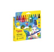 Jovi Pack de 12 Rotuladores Jumbo - Punta de 5.8mm - Trazo Grueso - Amplia Variedad de Tonos - Tinta de Gran Fijacion - Capuchon de Seguridad Ventilado - Colores Surtidos