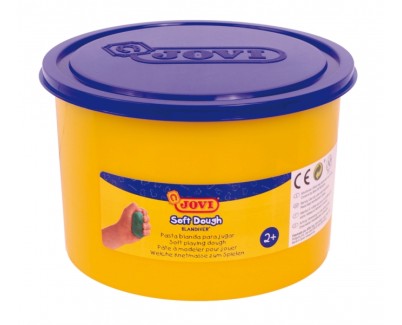 Jovi Soft Dough Blandiver Bote de Pasta de Modelaje 460gr - Blanda y Flexible - Facil de Amasar y Moldear - Ideal para Iniciacion al Modelaje - Color Azul