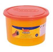 Jovi Soft Dough Blandiver Bote de Pasta de Modelaje 460gr - Blanda y Flexible - Facil de Amasar y Moldear - Ideal para Iniciacion al Modelaje - Color Naranja