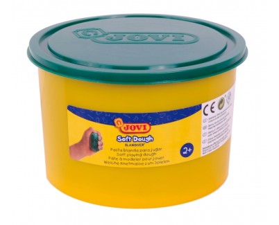 Jovi Soft Dough Blandiver Bote de Pasta de Modelaje 460gr - Blanda y Flexible - Facil de Amasar y Moldear - Ideal para Iniciacion al Modelaje - Color Verde
