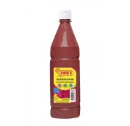 Jovi Tempera Paint Tempera Liquida 1000ml - Base Agua - Lista para Usar - Alto Poder Cubriente - Secado Rapido - Excelente Rendimiento - Facil Aplicacion - Color Marron