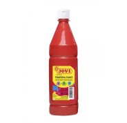 Jovi Tempera Paint Tempera Liquida 1000ml - Base Agua - Lista para Usar - Alto Poder Cubriente - Secado Rapido - Excelente Rendimiento - Facil Aplicacion - Color Rojo Bermellon