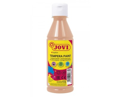 Jovi Tempera Paint Tempera Liquida 250ml - Base Agua - Lista para Usar - Alto Poder Cubriente - Secado Rapido - Excelente Fluidez - Adherencia en Multiples Superficies - Color Ocre