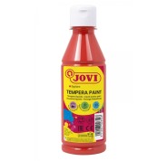 Jovi Tempera Paint Tempera Liquida 250ml - Base Agua - Lista para Usar - Alto Poder Cubriente - Secado Rapido - Excelente Fluidez - Adherencia en Multiples Superficies - Color Rojo Bermellon