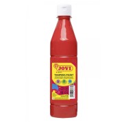 Jovi Tempera Paint Tempera Liquida 500ml - Base Agua - Lista para Usar - Alto Poder Cubriente - Secado Rapido - Excelente Fluidez - Adherencia en Multiples Superficies - Color Rojo Bermellon