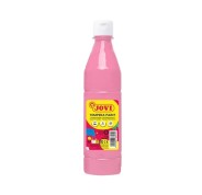Jovi Tempera Paint Tempera Liquida 500ml - Base Agua - Lista para Usar - Alto Poder Cubriente - Secado Rapido - Excelente Fluidez - Adherencia en Multiples Superficies - Color Rosa