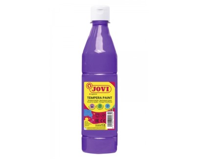 Jovi Tempera Paint Tempera Liquida 500ml - Base Agua - Lista para Usar - Alto Poder Cubriente - Secado Rapido - Excelente Fluidez - Adherencia en Multiples Superficies - Color Violeta