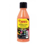 Jovi Tempera Paint Tempera Liquida Fosforescente 250ml - Brilla en la Oscuridad - Secado Rapido - Excelente Adherencia - Lista para Usar - Color Naranja