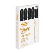 Jovi Twist Stick de Pintura de Cara - Hipoalergenico - Base Agua - Facil de Aplicar y Retirar - Gran Cubricion - Seca Rapido - sin Parabenos - Seguro para Todo Tipo de Pieles - Color Negro
