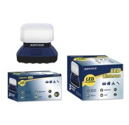 Jupiter Linterna Camping LED CREE-XPE 150lm - 3 Intensidades - Resistencia IPX4 - Funciona con 4 Pilas AA (No Incluidas) - Color Azul/Negro