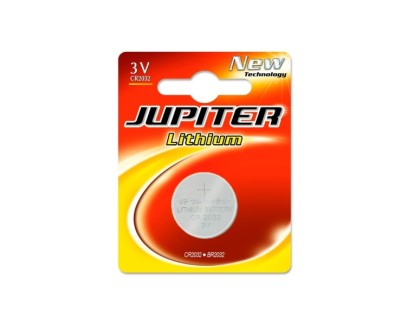 Jupiter Pack de 1 Pila Litio de Boton CR2032 3V