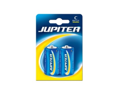 Jupiter Pack de 2 Pilas Salinas C R14 - Pilas Salinas para Aparatos de Bajo Consumo