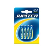 Jupiter Pack de 4 Pilas Salinas R03 AAA - Pilas Salinas para Aparatos de Bajo Consumo